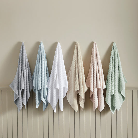 6 Piece Combed Cotton Bath Towels - Karina Collection