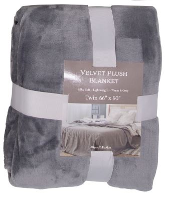 Solid Velvet Plush Blanket