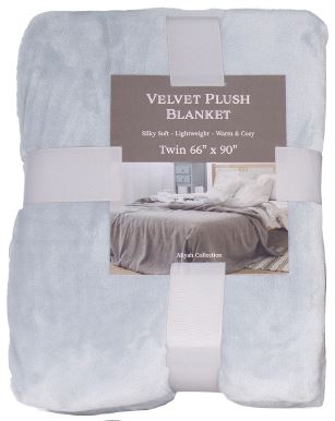 Solid Velvet Plush Blanket