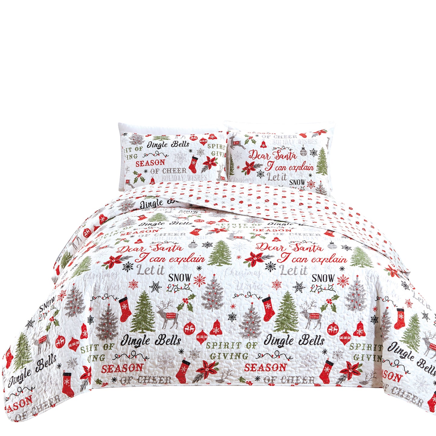 Holiday 3 Piece Quilt Set