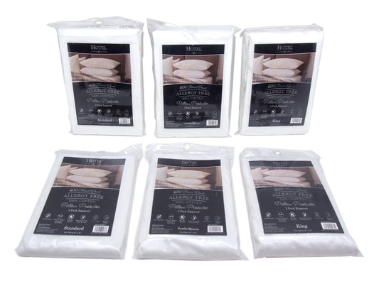 Solid Cotton 4 Pack Pillowcases