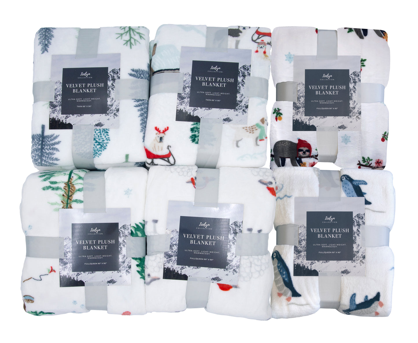 Winter Print Velvet Plush Blanket